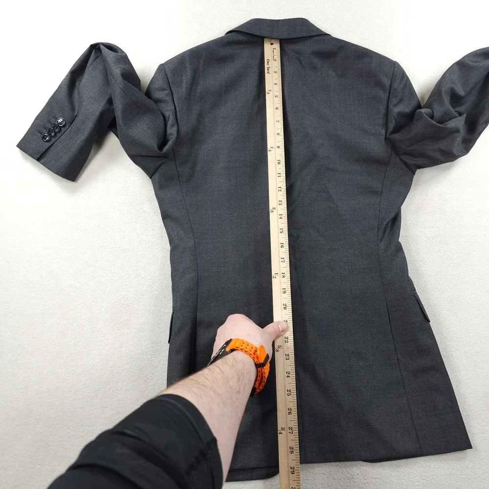 Suitsupply Jacket Mens 34 Gray VITALE BARBERIS CANONICO Napoli Int Blazer Sport - Picture 13 of 16